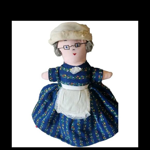 Vintage Little Red Riding Hood Wolf Grandma Topsy Turvy Flip Reverse Doll 15” - Picture 6 of 6